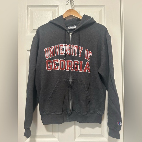 Champion University Of Georgia Full Zip Hoodie Medium - Picture 1 of 5